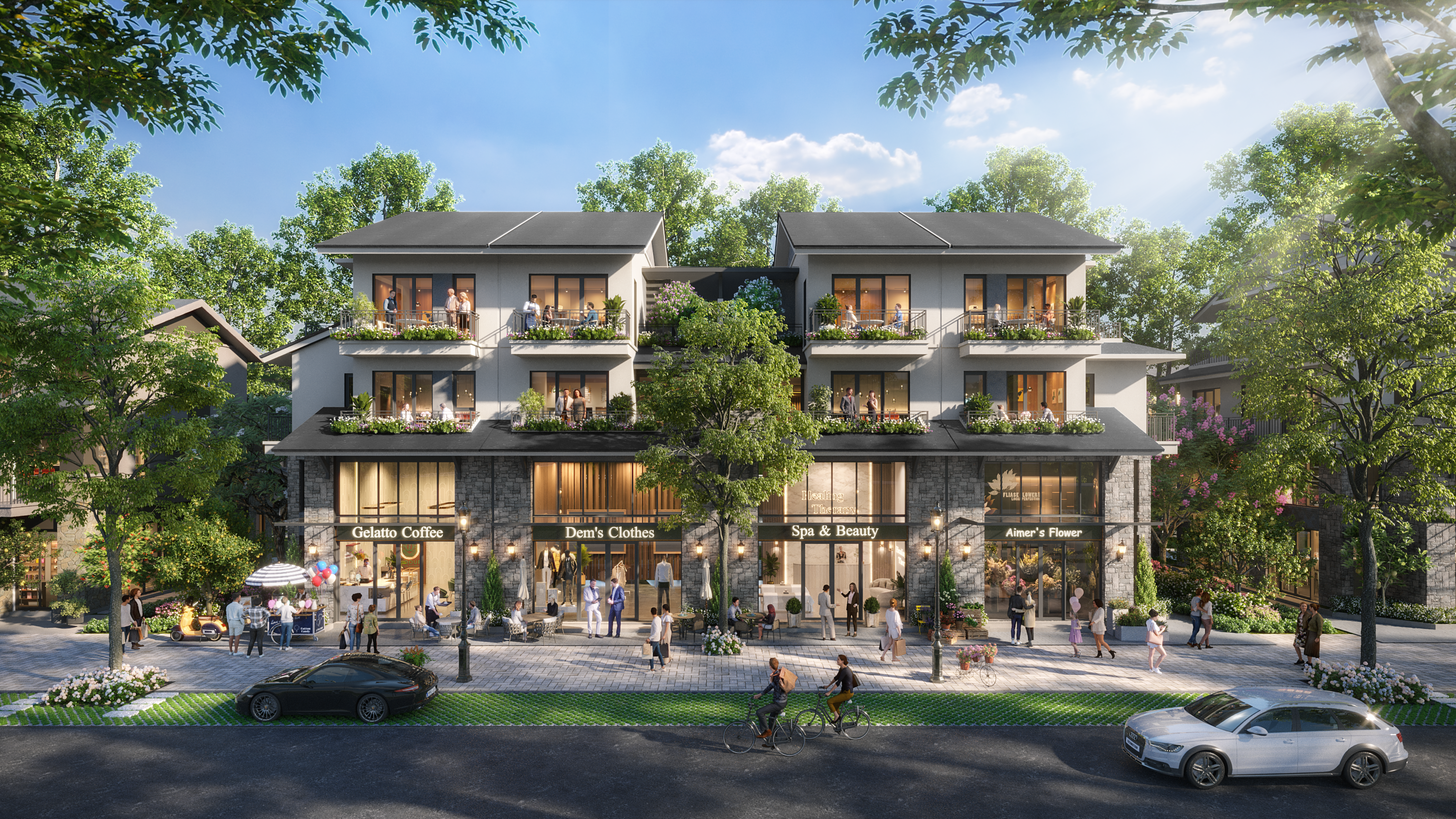 Không gian sống xanh có tại Taseco Mê Linh