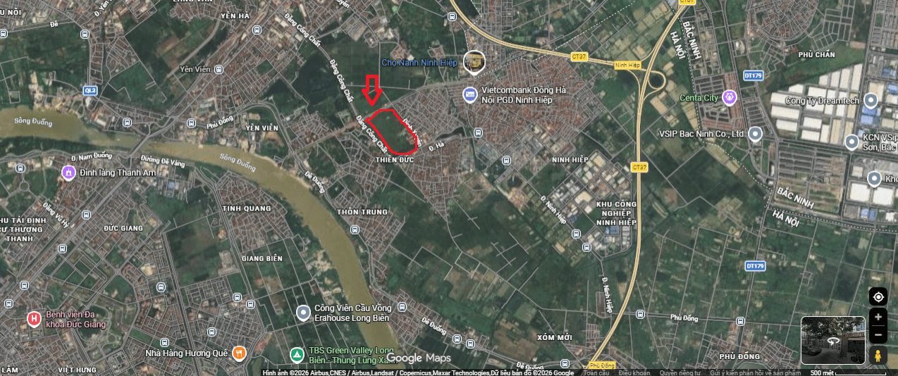 Vị trí ninh Hiệp Heritage.